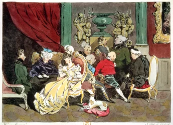 Le Faubourg Saint-Germain, graviert von Delpech, 1828